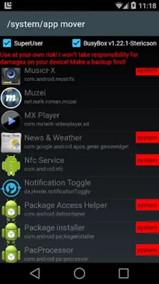 /system/app mover android App screenshot 2